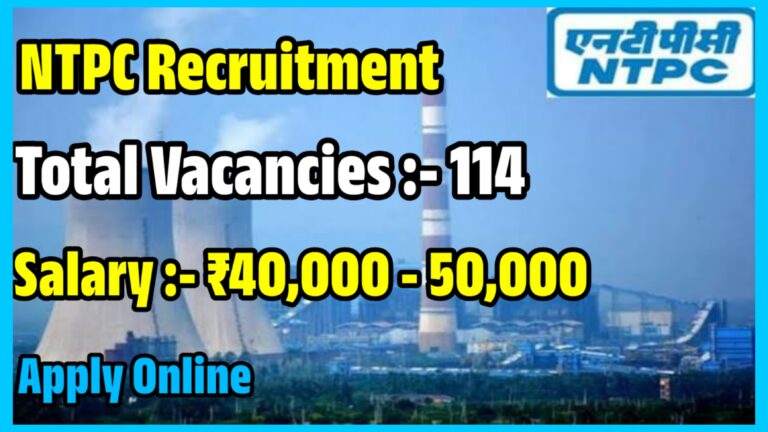 NTPC Recruitment For 144 Vacancies