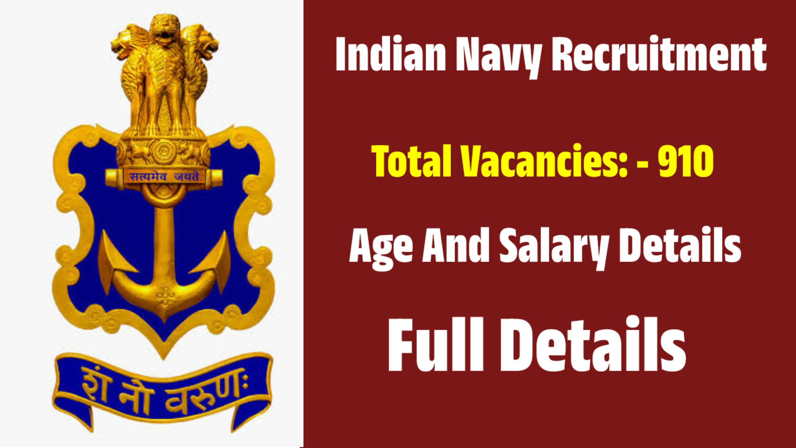 Indian Navy Recruitment For Chargeman Posts - 2023