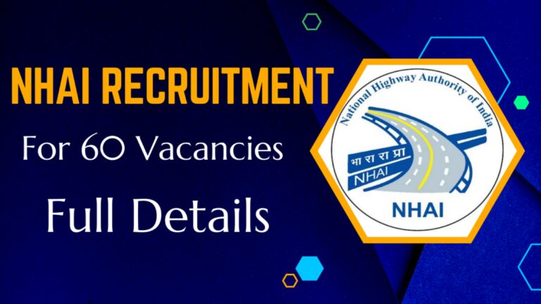 NHAI Deputy Manager Recruitment - 2024