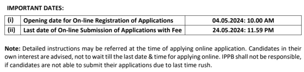 IPPB Executive Recruitment - 2024